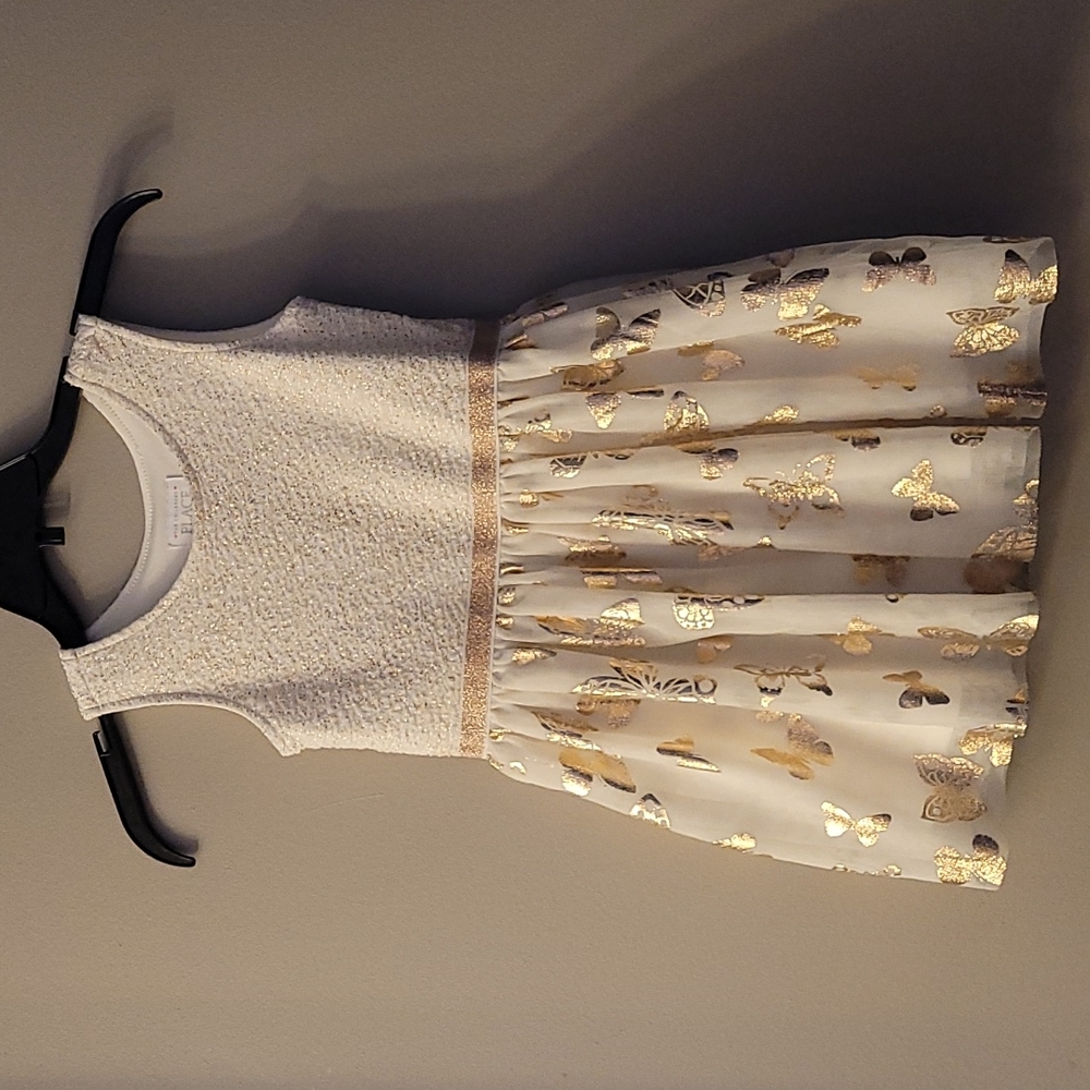 Little Girls Childrens Place Gold Party Dress